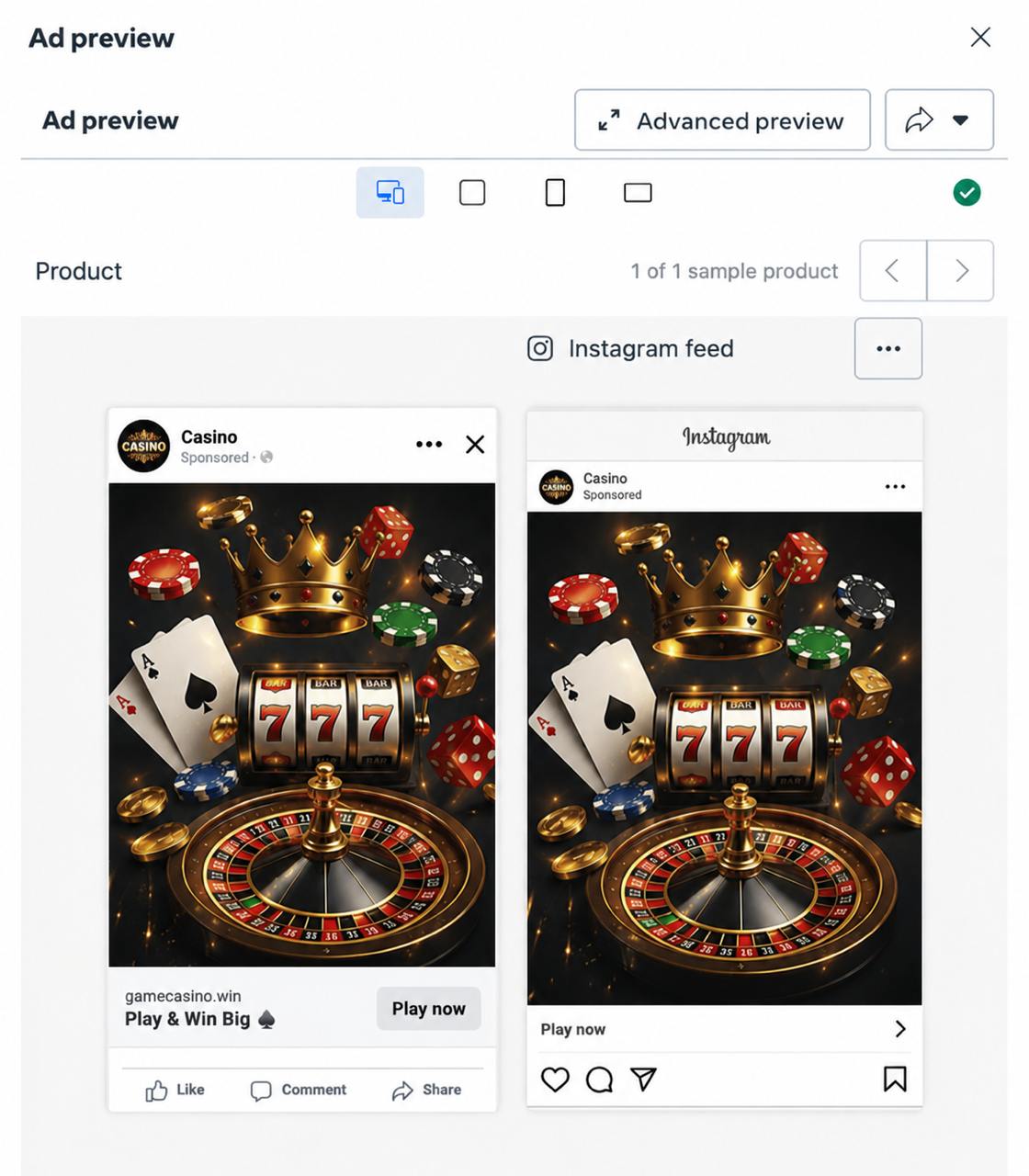 Gambling Offers Campaign